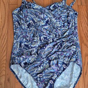 MIRACLESUIT -BATHING/SWIM SUIT-WOMAN'S SIZE 16- UNDERWIRE